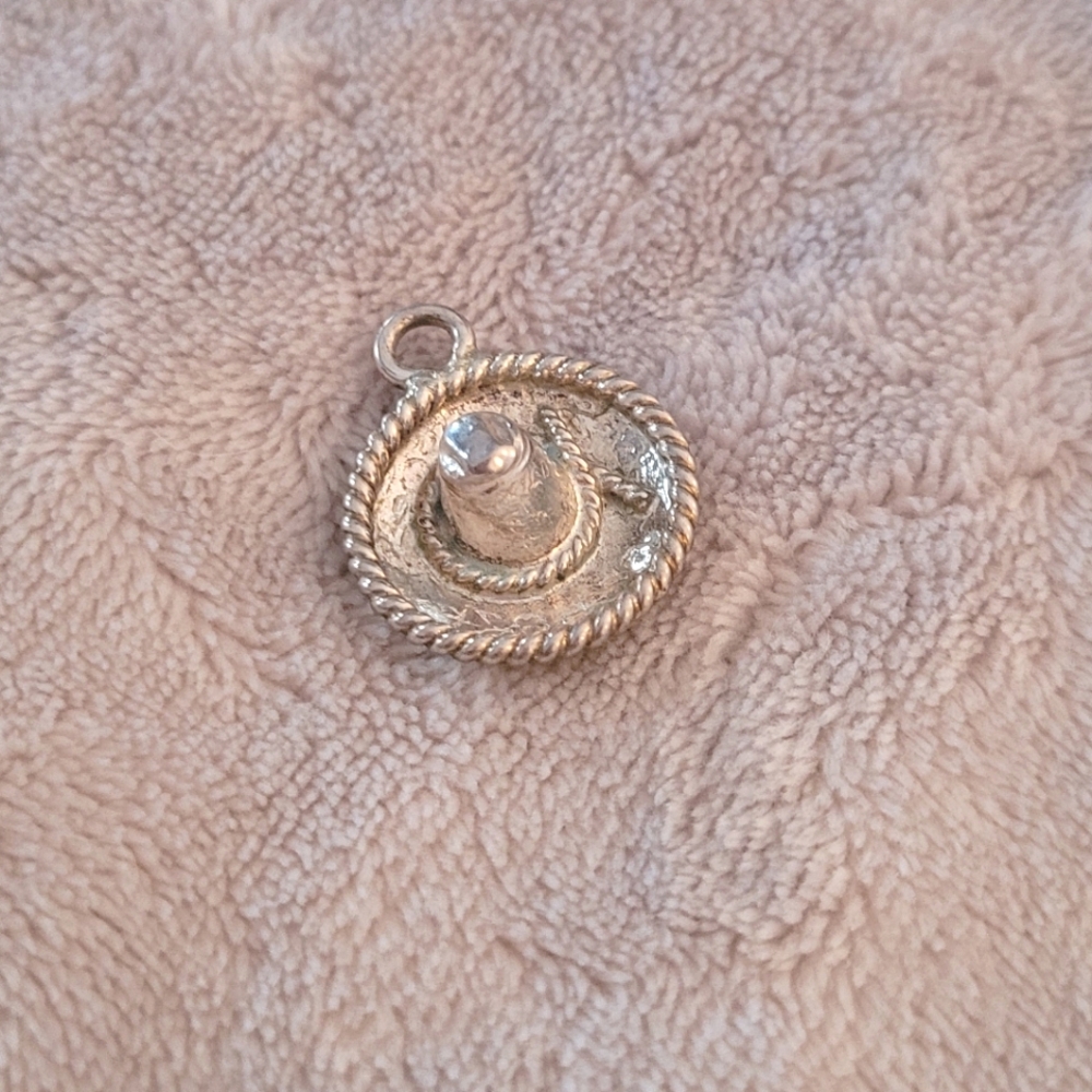 Sterling Silver Sombrero Charm
